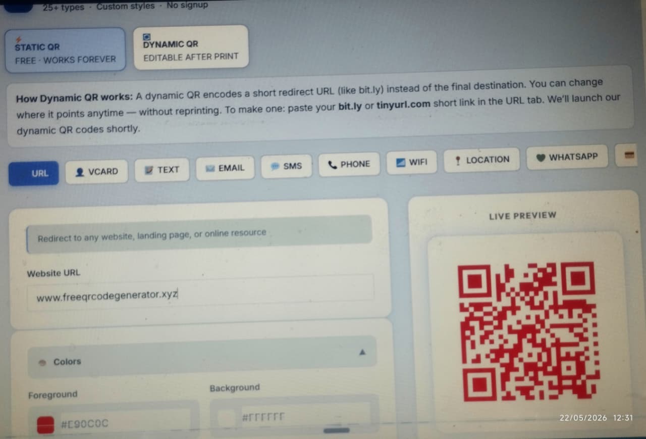 create a qr code