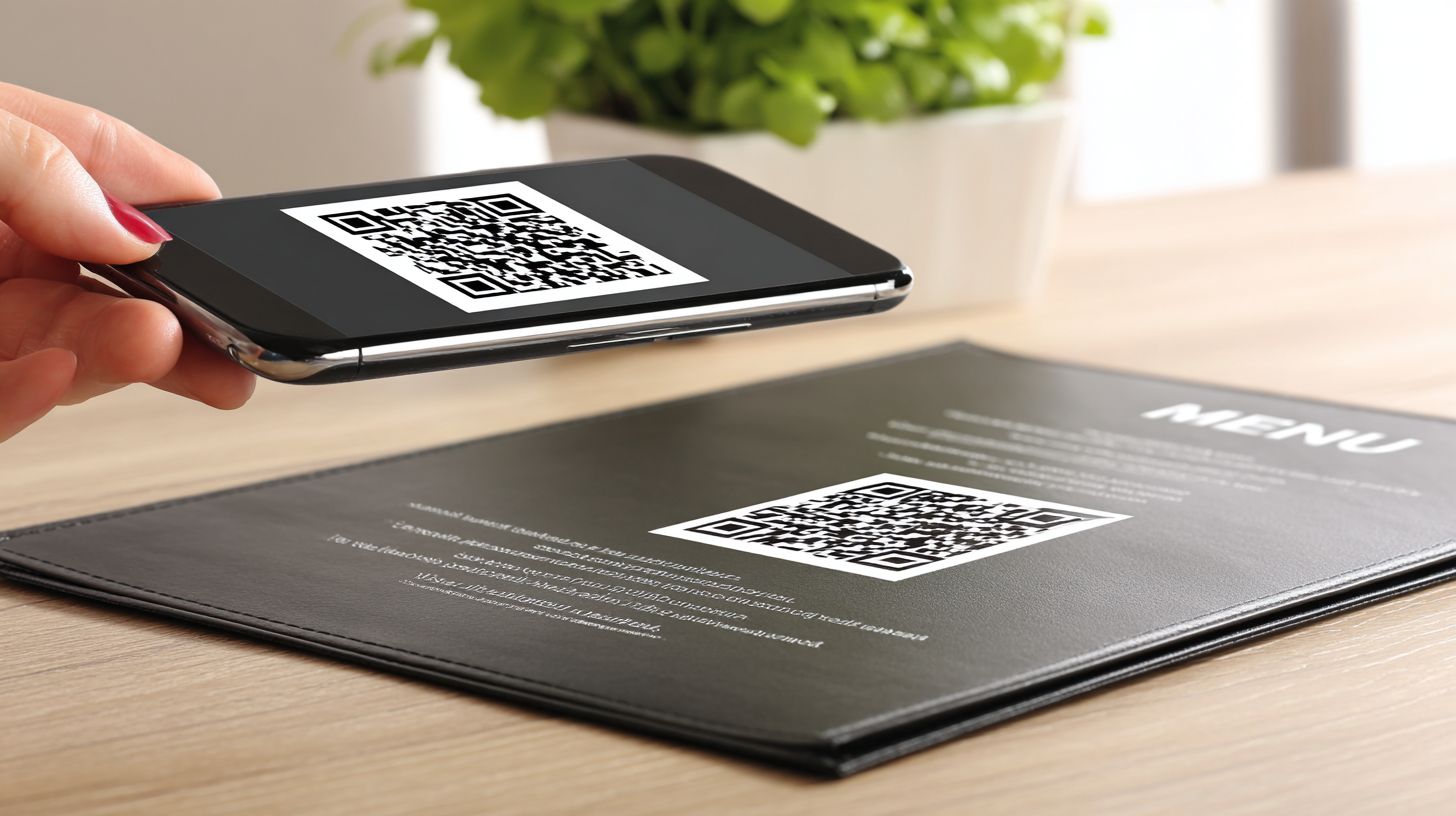 how to use a qr code on a restaurant menu